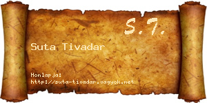 Suta Tivadar névjegykártya