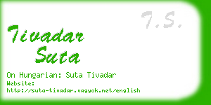 tivadar suta business card